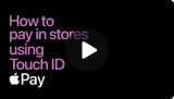 how to pay in store using touch id video